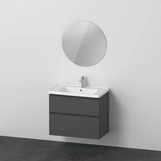 Duravit D-Neo Möbelwaschtisch mit Waschtischunterbau und Spiegel 800x480x2000 mm - DE011004949 DE011004949