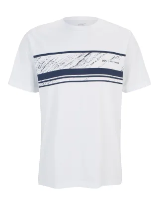 JOY sportswear - SASHA T-Shirt white / marine print - Gr. - 48