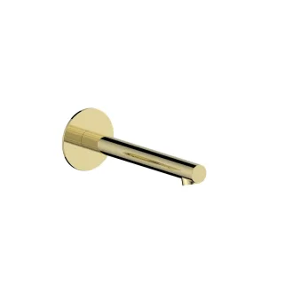 Herzbach SIRO PVD GOLD Wandauslauf 210mm rund gerade Gold, 30.120200.1.03 30.120200.1.03
