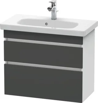 Duravit DuraStyle Waschtischunterbau wandhängend Graphit & Weiß Matt 730x368x610 mm - DS649904918 DS649904918