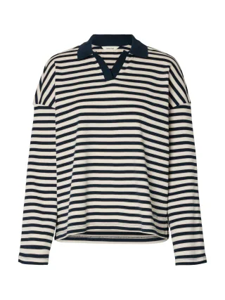 SELECTED WOMEN - SLFMILLY LS POLO dark sapphire - Gr. - XS