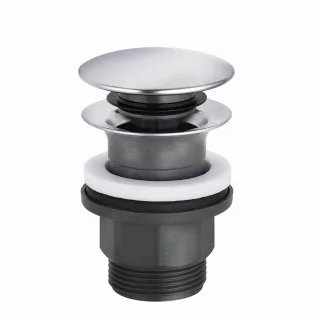 Kludi PUSH-OPEN Ablaufgarnitur G 1 1/4 für Waschtisch ohne Überlauf chrom, 1042605-00 1042605-00