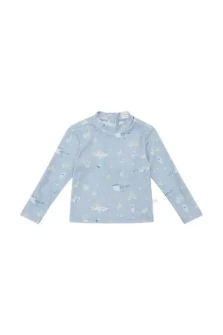 Leevje UV Langarmshirt blau 'under the sea' 86/92