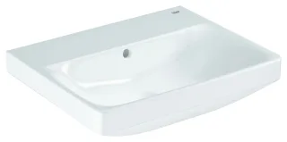 GROHE Waschtisch Euro Keramik 102432 55cm ohne Hahnloch m. Überlauf alpinweiß, 102432SH00 102432SH00