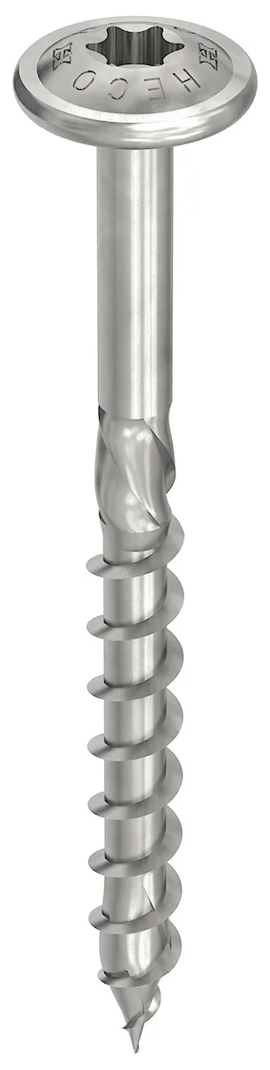 HECO TOPIX-plus A2, 6 x 100, Tellerkopf, T-Drive, TG, 100 Stück - 61836