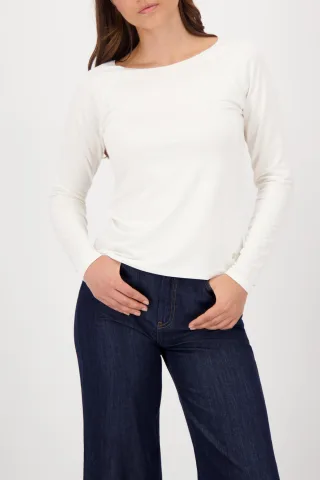 monari - Basic-Langarmshirt cashmere - Gr. - 46