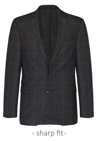 CARL GROSS - Sakko/Jacket CG Finnegan SS grau dunkel - Gr. - 25