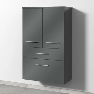Sanipa Mittelschrank 2morrow (G2276) 1105x700x350 Anthrazit-Glanz, G227679 G227679