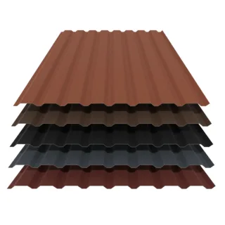 Trapezblech 20/138 | Wand | 0,50 mm | Stahl | 35 µm Mattpolyester