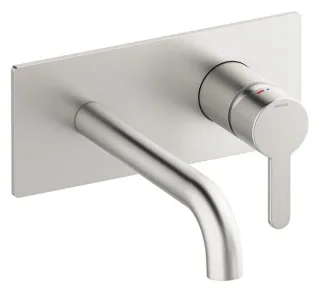 Damixa Silhouet Waschtischarmatur Unterputz (180mm), Stahl PVD, 746254600 746254600