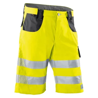 KÜBLER REFLECTIQ Shorts PSA 2 warngelb/anthrazit 50 - 2307 8340-3497-50