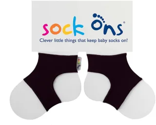 Sock Ons Babysöckchenhalter schwarz 6-12 Monate