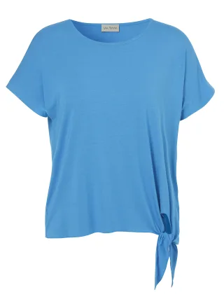 Via Appia - T-Shirt Rundhals 1/2 Arm Knoten türkis - Gr. - 42