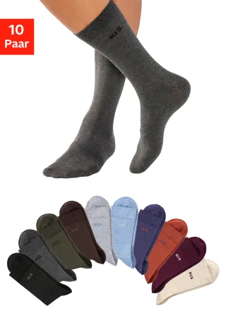 H.I.S Socken Packung, 10 Stk. tlg. mit farbigem Innenbund