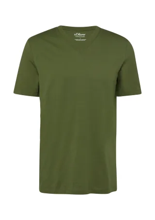 s.Oliver - T-Shirt olive - Gr. - L
