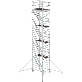 Munk Rollgerüst 1,35 x 1,80 m mit Schrägaufstiegen & Ausleger - 167400