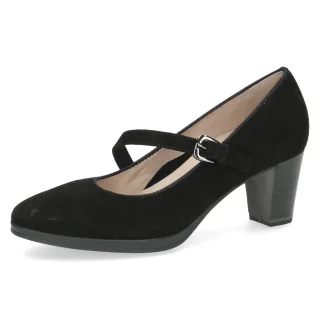CAPRICE - Da.-Pumps black suede - Gr. - 37
