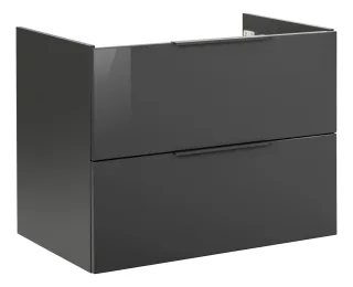 Fackelmann LUNA Waschtischunterschrank 80x60,5x49 2S Anthrazit, 87201 87201