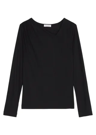 Marc OPolo Casual - Longsleeve regular schwarz - Gr. - M