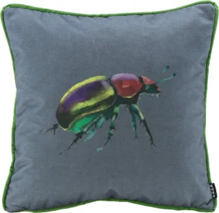 H.O.C.K. Dekokissen "Rosenkäfer" changierender Samt, Kissenhülle mit Füllung, 1 Stück