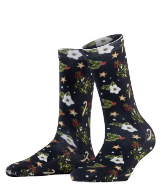 Burlington - Burlington Fancy Christmas Damen marine - Gr. - 38.5
