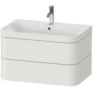 Duravit Happy D.2 Plus c-bonded Set wandhängend Nordic Weiß Seidenmatt 775x490x480 mm - HP4637O3939 HP4637O3939