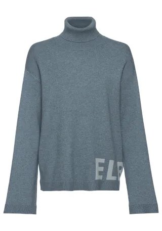 LASCANA - Elbsand LM Knit Turtleneck petrol melan - Gr. - 44/46