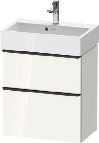 Duravit D-Neo Waschtischunterbau wandhängend Weiß Hochglanz 584x372x625 mm - DE43290BD220000 DE43290BD220000