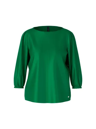Marc Cain Additions - Lockere Seidenbluse deep moss - Gr. - 36