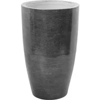 Dekovase Vase Blumenvase Porzellan grau silberfarben Deko Tischvase MELUA 51 cm