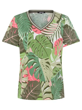 Olsen - T-Shirt Short Sleeves olive - Gr. - 38
