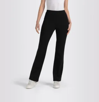 MAC - MAC JEANS - FLARE, Light Jersey schwarz - Gr. - 44/30
