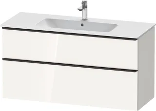 Duravit D-Neo Waschtischunterbau wandhängend Weiß Hochglanz 1210x462x625 mm - DE43640BD220000 DE43640BD220000