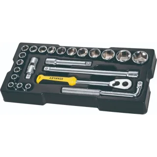 STANLEY Modul 1/2 Zoll Steckschlüssel und Zubehör Set, 23-tlg. - STMT1-74173