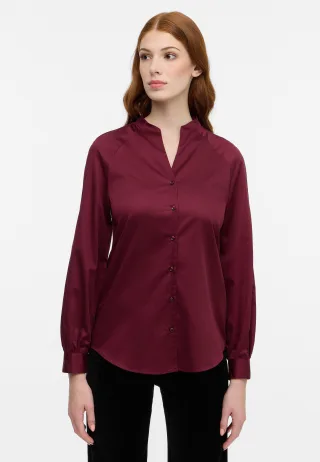 ETERNA - Satin Shirt Bluse Satingewebe Langarm - Gr. - 44/Langarm