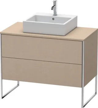 Duravit XSquare Konsolenwaschtischunterbau bodenstehend Leinen Matt 1000x548x778 mm - XS492107575 XS492107575