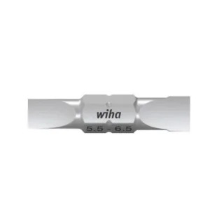 Wiha Bit Set Doppelbit Schlitz (5,5/6,5) 10-teilges Set in Box - 43859