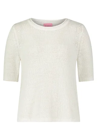 betty barclay - so cosy - - Grobstrick-Pullover weiß - Gr. - 48