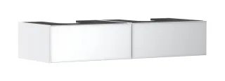 Hansgrohe Xevolos E Waschtischunterschrank Mattweiß 1370/550 mit 2 Schubkästen für Konsole mit 2 Aus 54316320