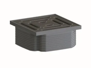 Dallmer Aufsatz DallDrain Pure, umbragrau, 100 x 100 mm, 518101 518101