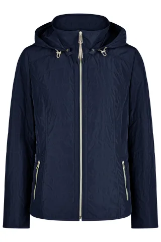 Barbara Lebek - Inbetweenjacke mit Kapuze navy - Gr. - 44