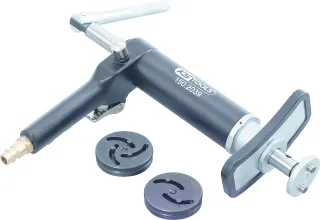 KS Tools Universal Bremskolben-Rückstell-Werkzeug-Satz mit Druckluftspindel, 3-tlg - 150.1925