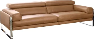 CALIA ITALIA 2-Sitzer "Romeo, Designsofa der Extraklasse mit tollem Sitzkomfort" edle Design Kufenfüße und edlem Lederbezug