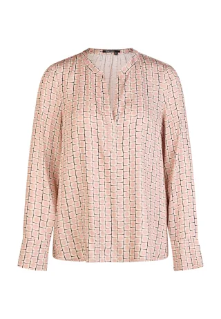 Marc Aurel - Bluse mit grafischem Print beige varied - Gr. - 34