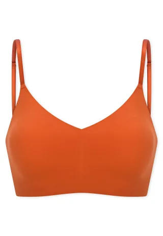 SCHIESSER - Bustier mit herausn. Pads terracotta - Gr. - 44
