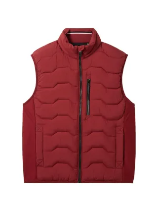 Tom Tailor - Hybrid Steppweste burgundy dark red - Gr. - XXXL