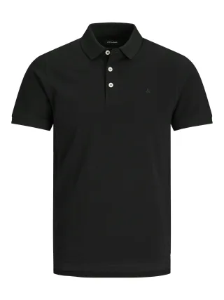 JACK&JONES - JJEPAULOS POLO SS NOOS JNR Black - Gr. - 164