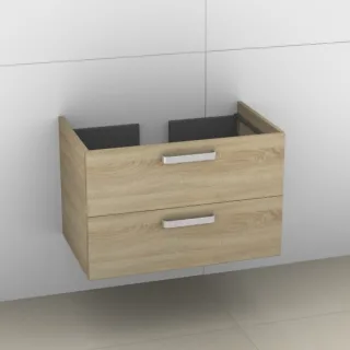 Artiqua 412 Waschtischunterschrank für Ventuno T0018 Castello Eiche quer NB, 412-WU2L-I25-7134-426 412-WU2L-I25-7134-426