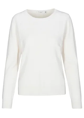 IN LINEA - NOS Pullover, Rundhals 102 offwhite - Gr. - 36