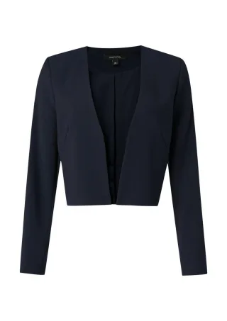 comma - Bolero mit Taftfutter blau - Gr. - 34